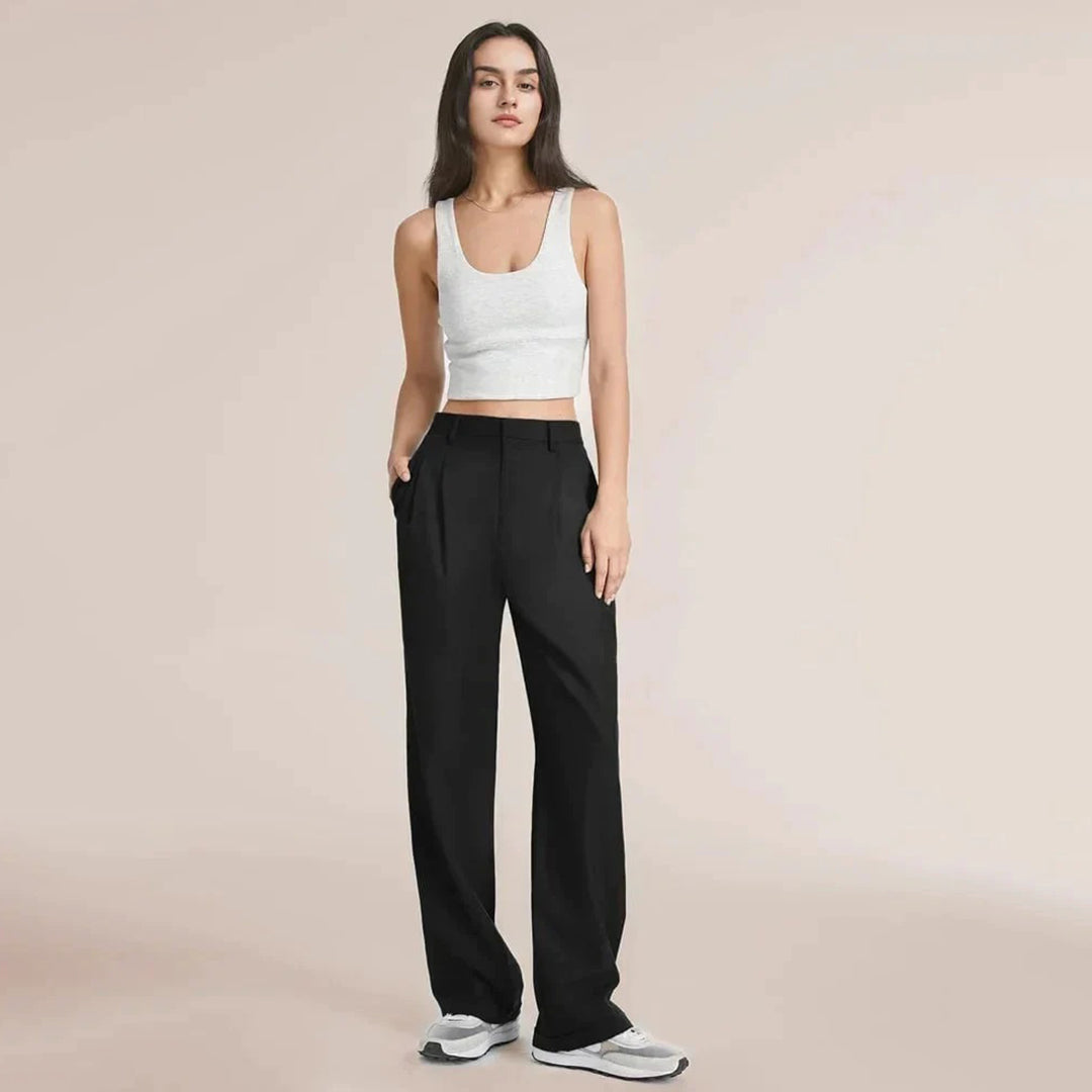Nora | Wijde Pantalon | Elegante Look | Luxe Blend