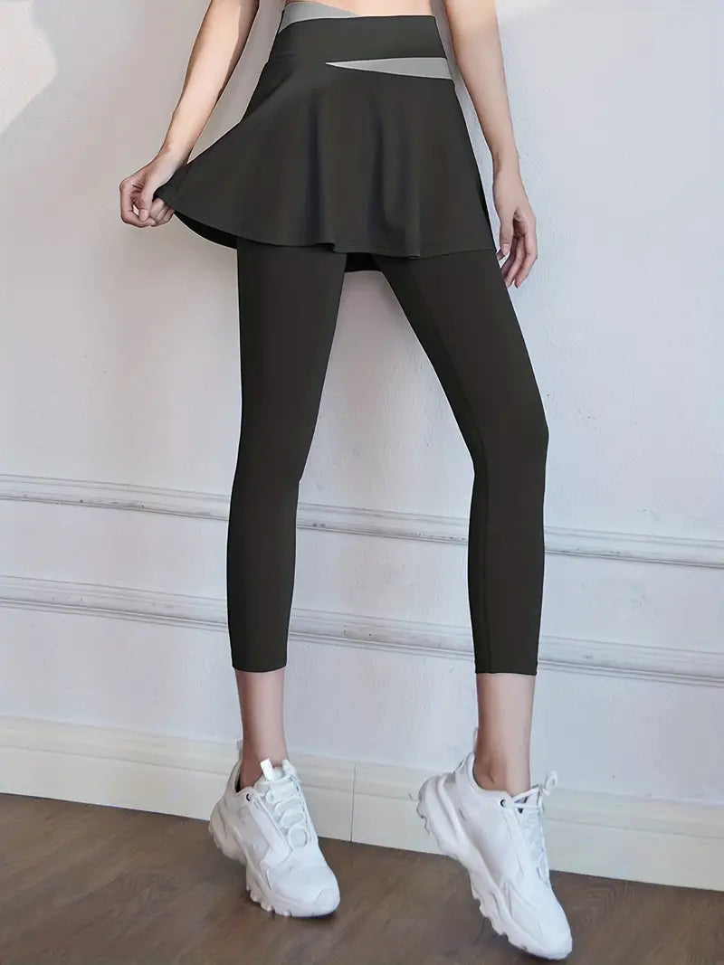 2-in-1 legging met hoge taille voor dames