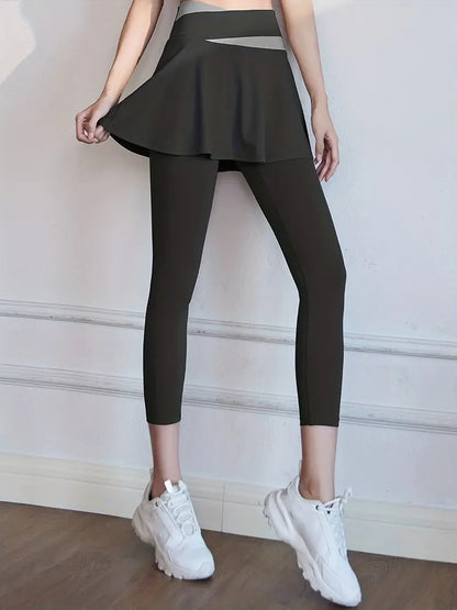 2-in-1 legging met hoge taille voor dames