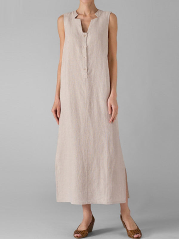 Blakely - Maxi-jurk met knopen en schuifpasvorm