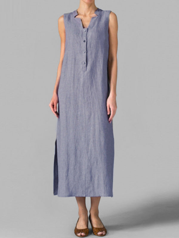 Blakely - Maxi-jurk met knopen en schuifpasvorm