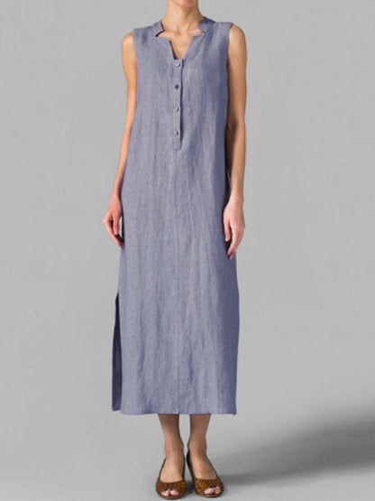 Blakely - Maxi-jurk met knopen en schuifpasvorm