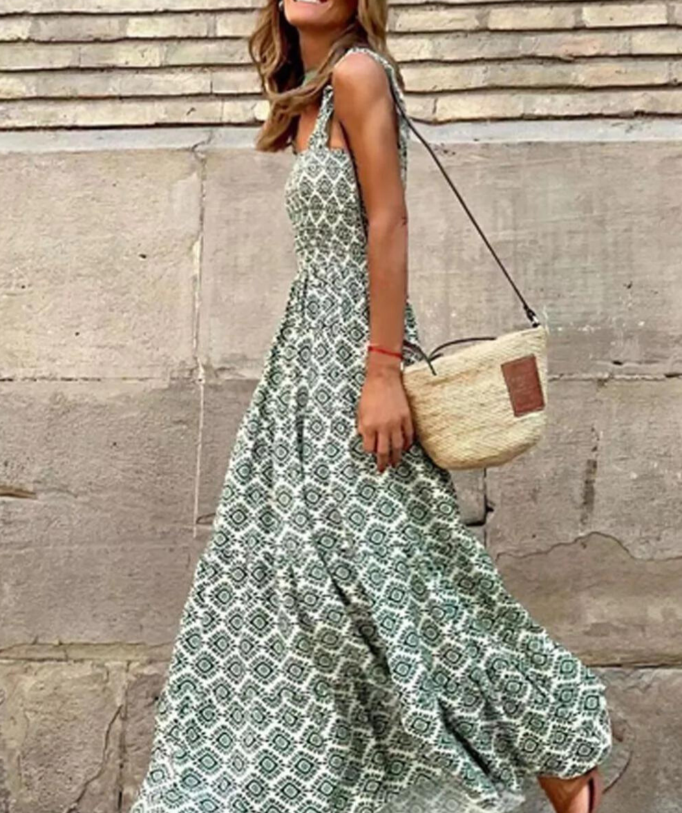 Bloom - Maxi-jurk met Boheemse print: