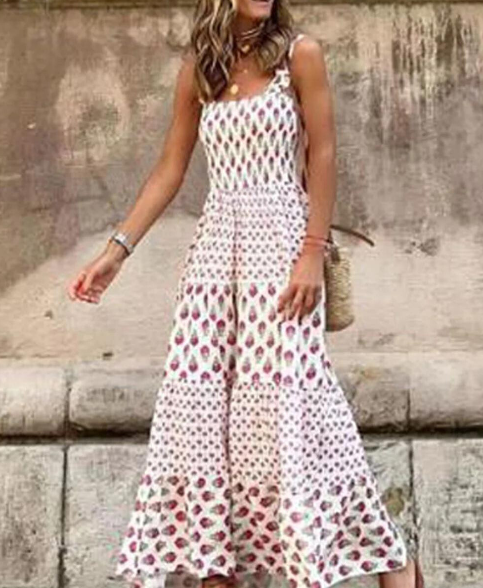 Bloom - Maxi-jurk met Boheemse print: