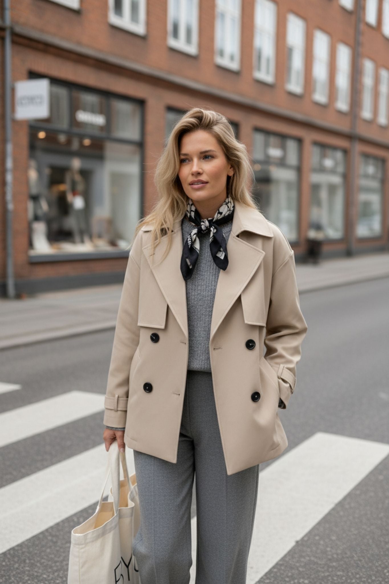 Briella | Casual dames trenchcoat met dubbele knooprij