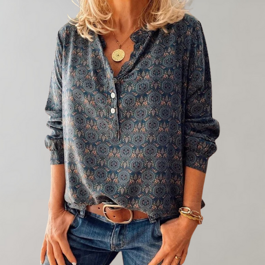 Ulysse Blouse | Vintage Blouse met Lange Mouwen