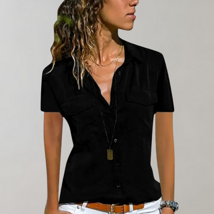Helen - Blouse met Knoopsluiting voor Dames - Modern & Comfortabel