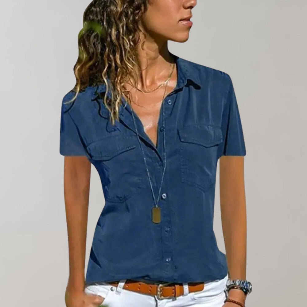 Helen - Blouse met Knoopsluiting voor Dames - Modern & Comfortabel