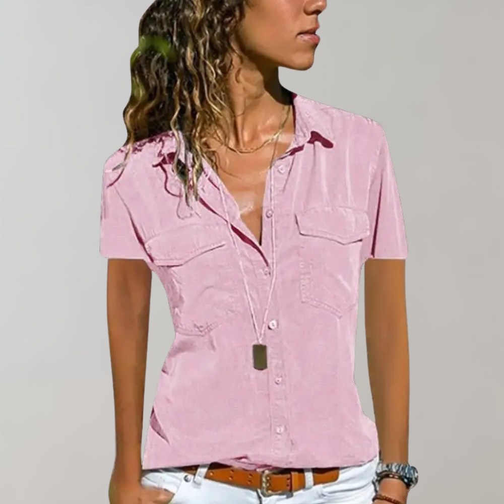 Helen - Blouse met Knoopsluiting voor Dames - Modern & Comfortabel