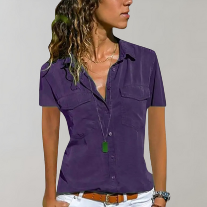 Helen - Blouse met Knoopsluiting voor Dames - Modern & Comfortabel