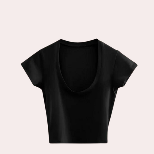 Ellen - Cropped T-Shirt - Modern & Makkelijk te Dragen
