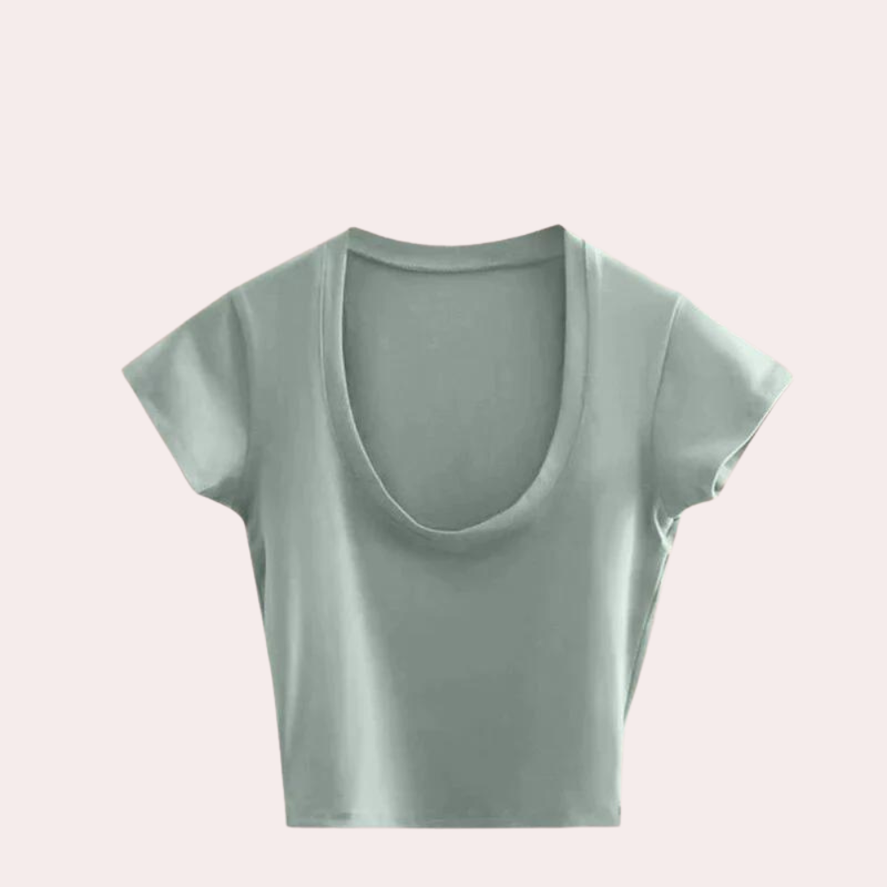 Ellen - Cropped T-Shirt - Modern & Makkelijk te Dragen