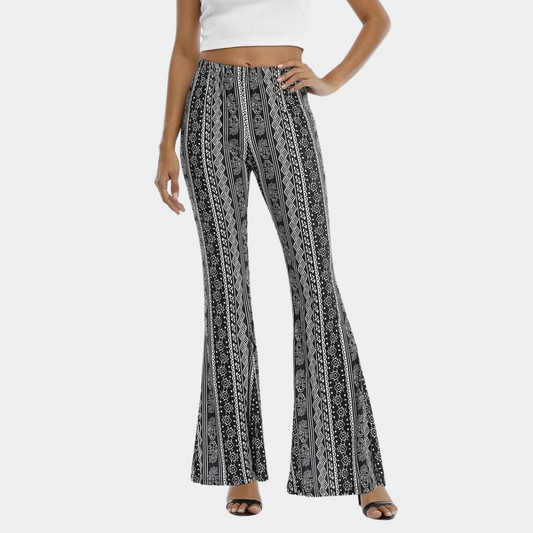 Boho-stijl uitlopende broek voor dames
