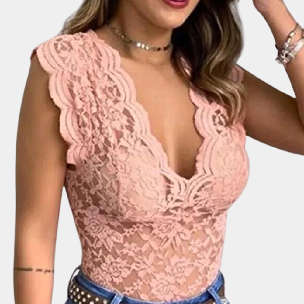 Dora - Kanten Blouse voor Dames - Klassiek & Comfortabel