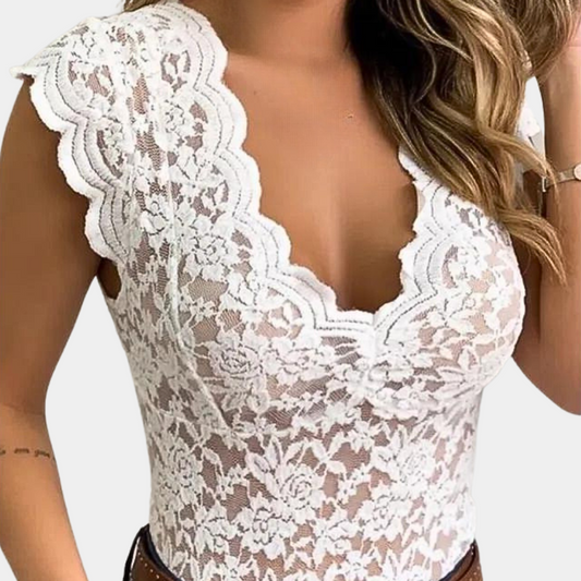 Dora - Kanten Blouse voor Dames - Klassiek & Comfortabel