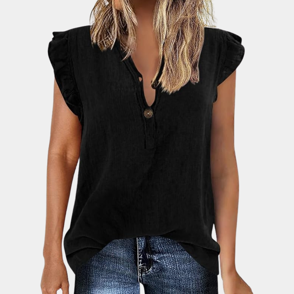 Erin - Blouse met ruches - Alledaags & Stijlvol
