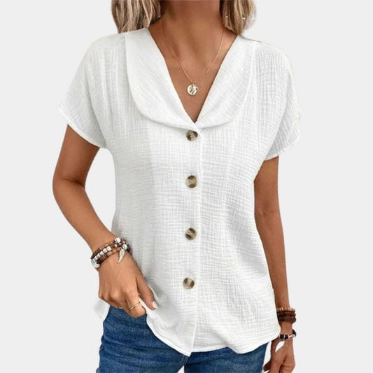 Marilyn - Blouse met Knopen - Lichtgewicht & Comfortabel