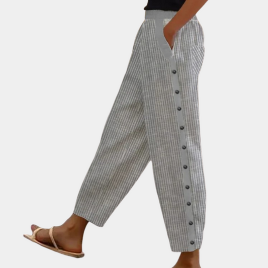 Chique gestreepte broek voor dames