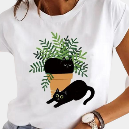 Raquel - Bedrukt T-Shirt voor Dames - Stijlvol & Comfortabel