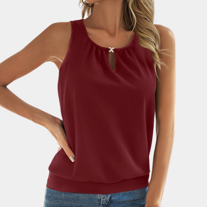 Mallory - Mouwloze Blouse - Simpel & Veelzijdig