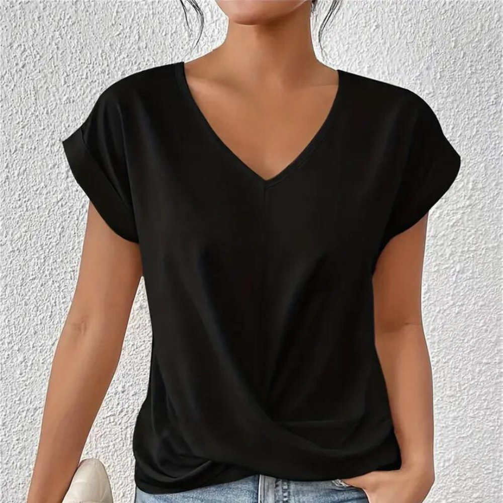 Diana - V-hals Blouse voor Dames - Zacht & Veelzijdig