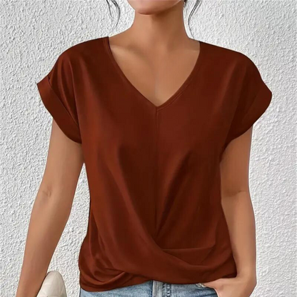 Diana - V-hals Blouse voor Dames - Zacht & Veelzijdig