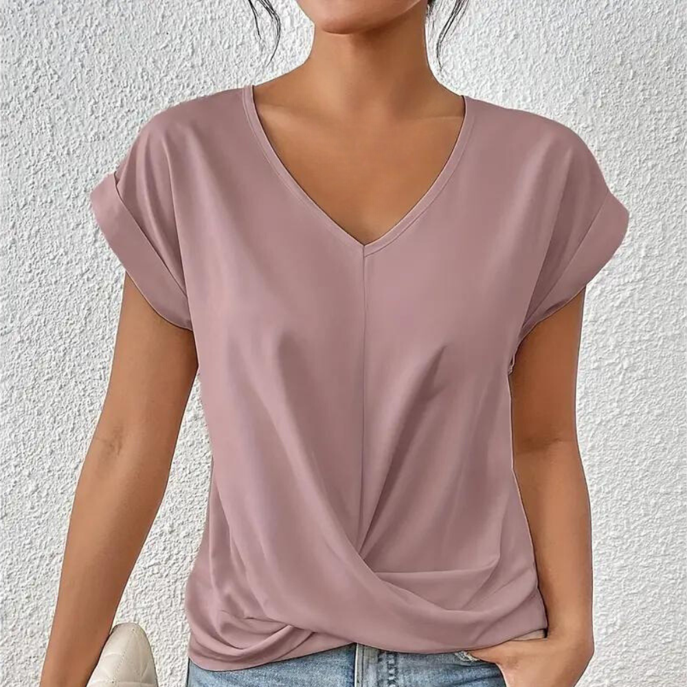 Diana - V-hals Blouse voor Dames - Zacht & Veelzijdig