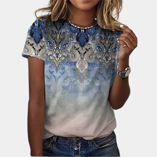 Brenda - Bedrukt T-Shirt Voor Dames - Stijlvol & Comfortabel