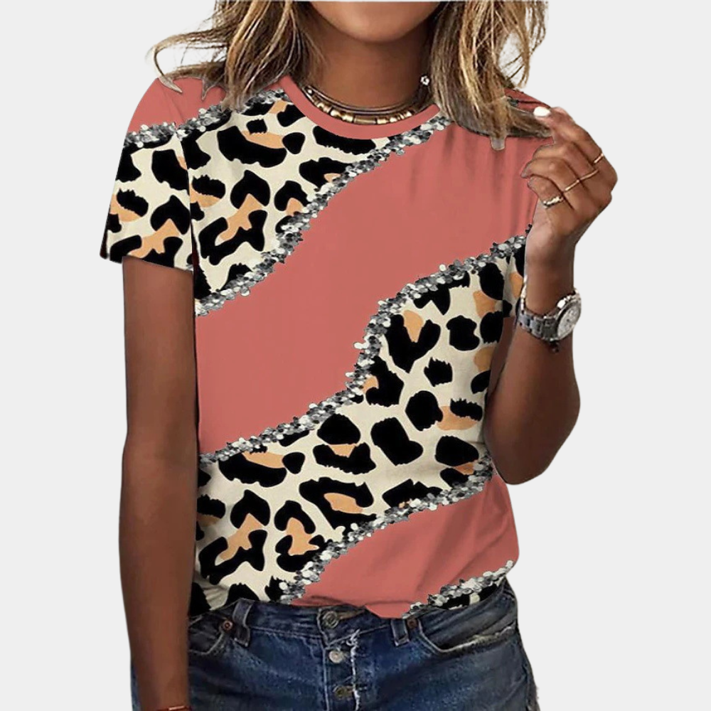Brenda - Bedrukt T-Shirt Voor Dames - Stijlvol & Comfortabel