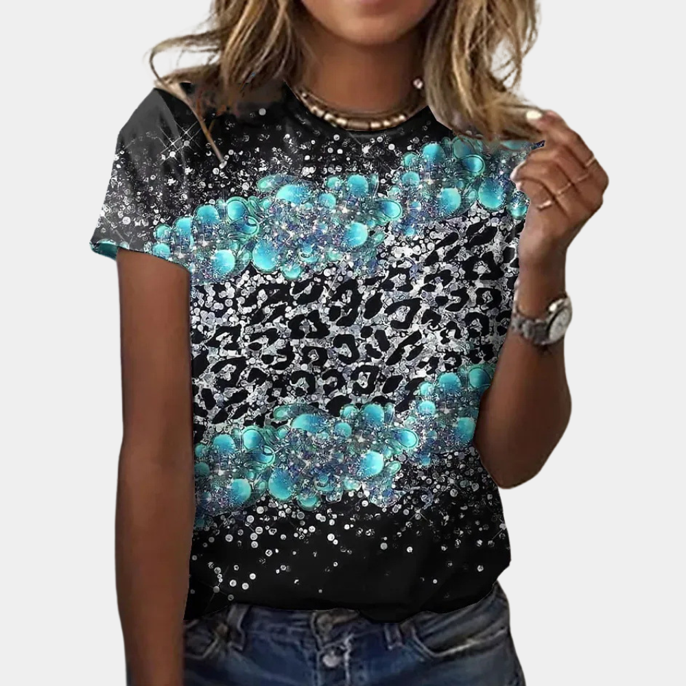Brenda - Bedrukt T-Shirt Voor Dames - Stijlvol & Comfortabel