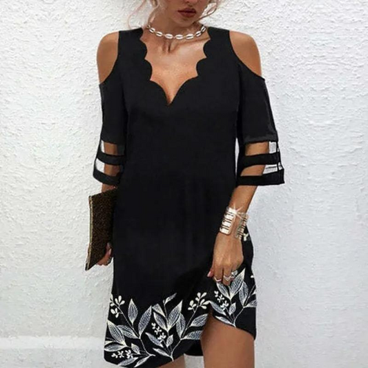 Kataryna - Cold Shoulder Kantjurk voor Dames