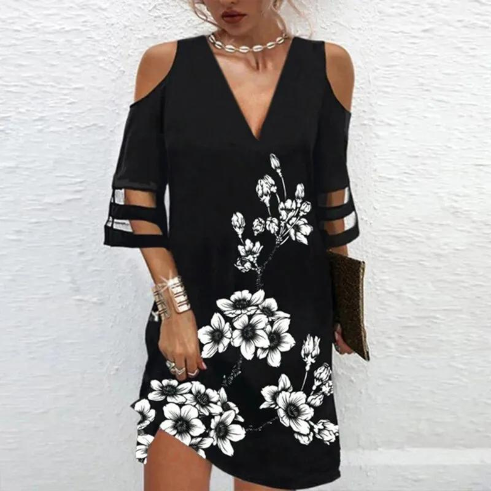 Kataryna - Cold Shoulder Kantjurk voor Dames