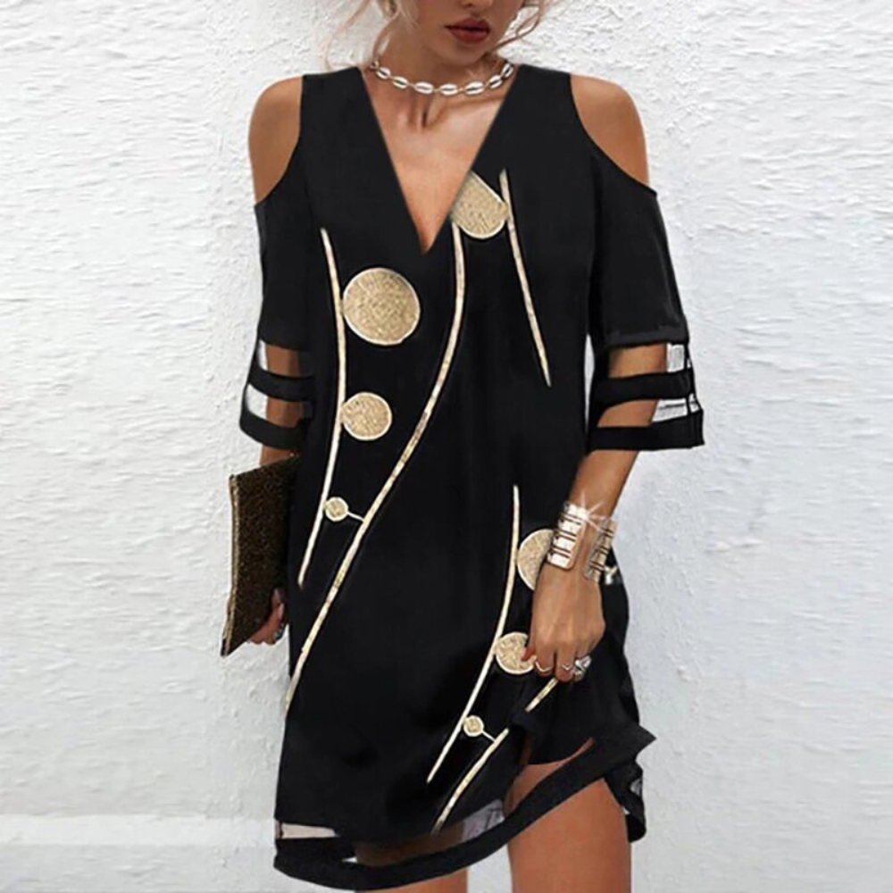 Kataryna - Cold Shoulder Kantjurk voor Dames