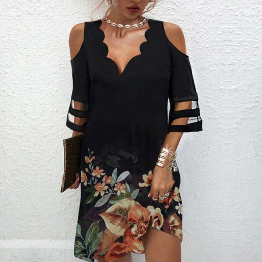 Kataryna - Cold Shoulder Kantjurk voor Dames