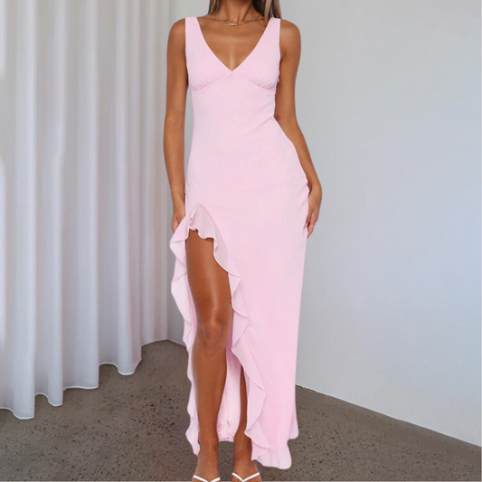 Ileana - Chic ruchesplit Jurk voor dames