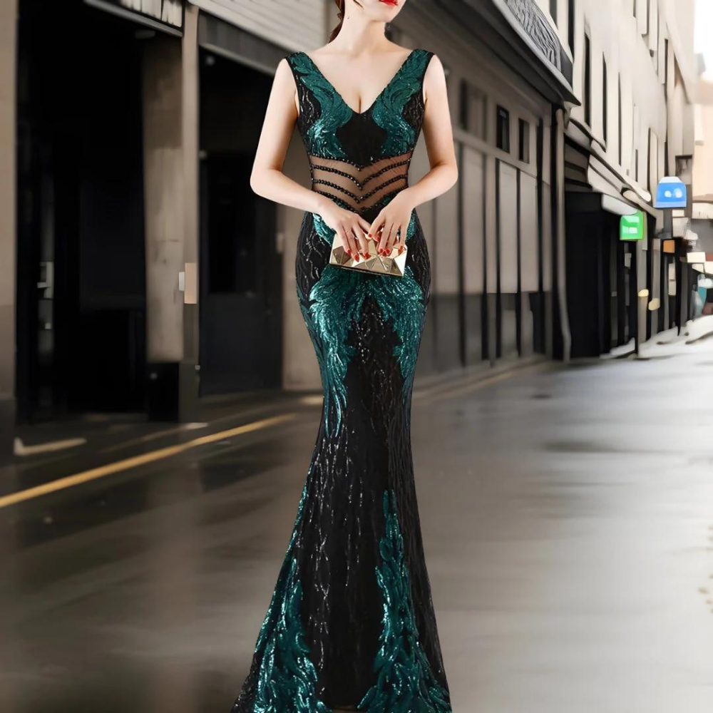 Raissa - Elegante lange jurk voor dames