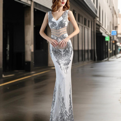 Raissa - Elegante lange jurk voor dames
