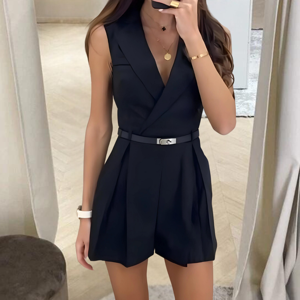 Sanda - Tijdloze mouwloze jumpsuit voor dames