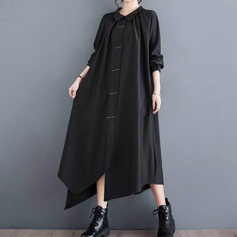 Dumitra - Elegante losvallende maxi-jurk voor dames