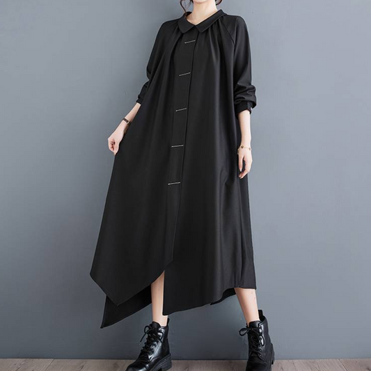 Dumitra - Elegante losvallende maxi-jurk voor dames
