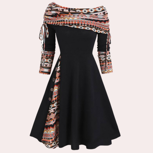 Winona - Dames Feminine Flairjurk