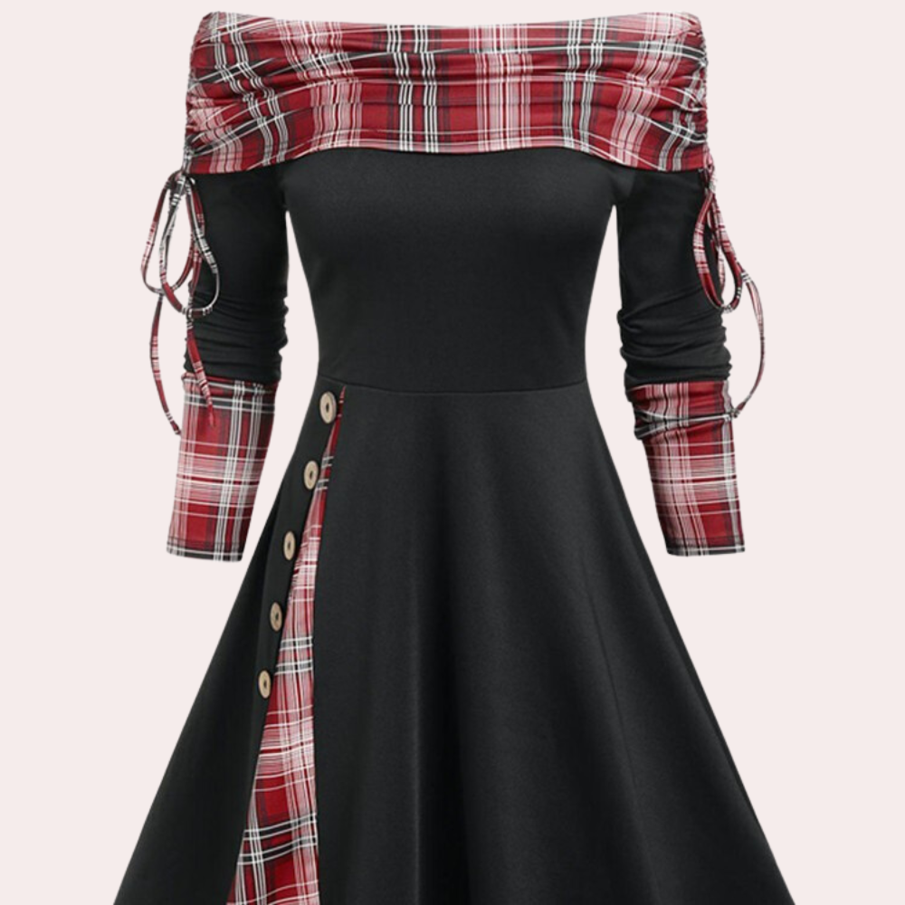 Winona - Dames Feminine Flairjurk