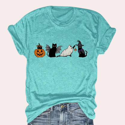 Kati - Feestelijk Halloween T-shirt voor dames