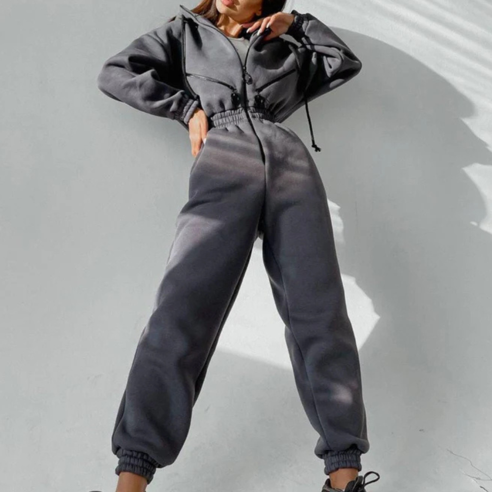 REBECCA - Warme Jumpsuit met Capuchon voor Dames