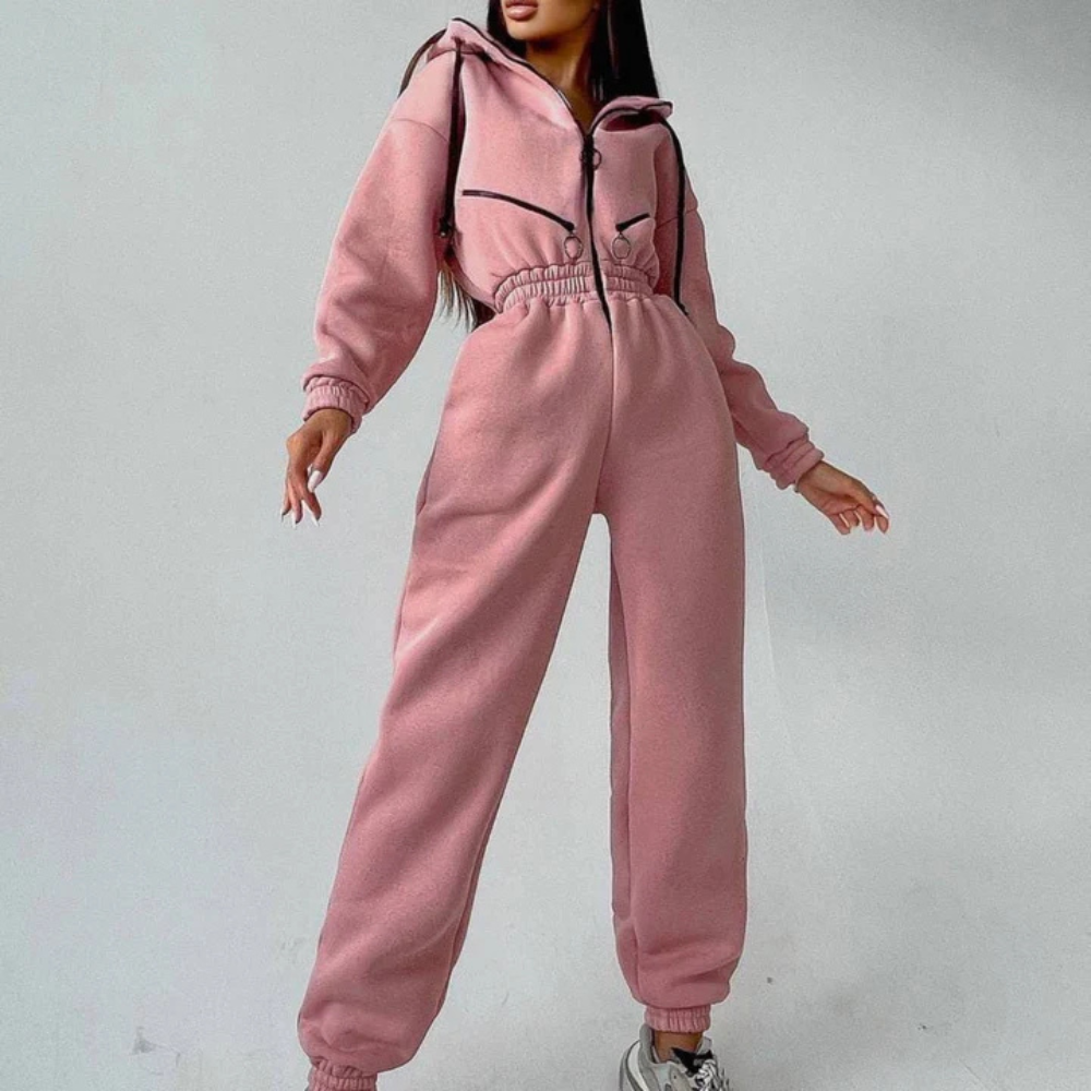 REBECCA - Warme Jumpsuit met Capuchon voor Dames