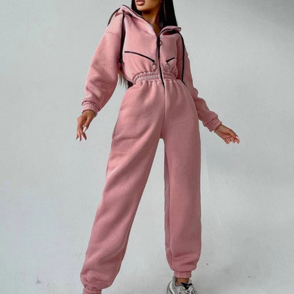 REBECCA - Warme Jumpsuit met Capuchon voor Dames