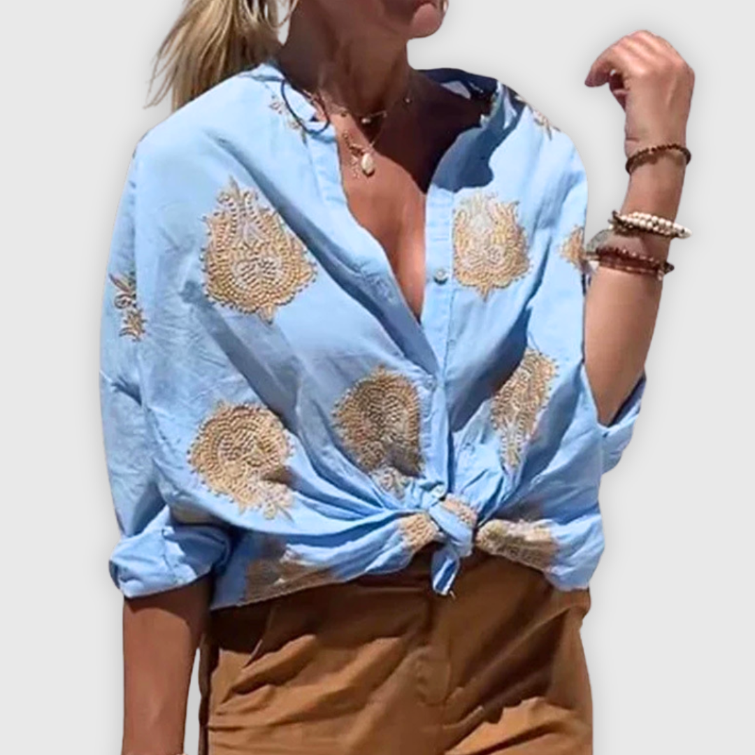 Lichtgewicht elegante damesblouse Handgemaakt
