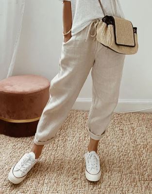 Elegante katoenen broek