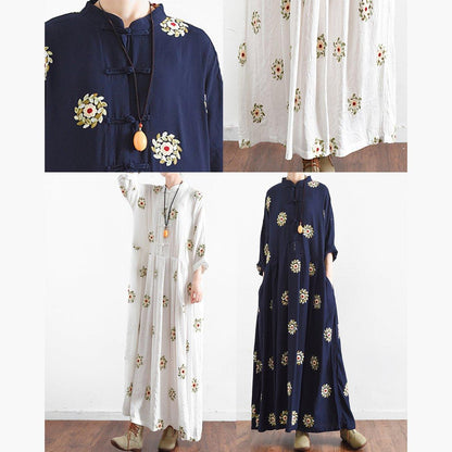 Cassy - Zomerjurk in chinoiserie met bloemen