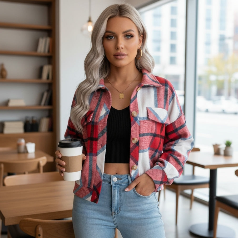 Cheryl | Chique en comfortabel geruit zomerjasje voor dames